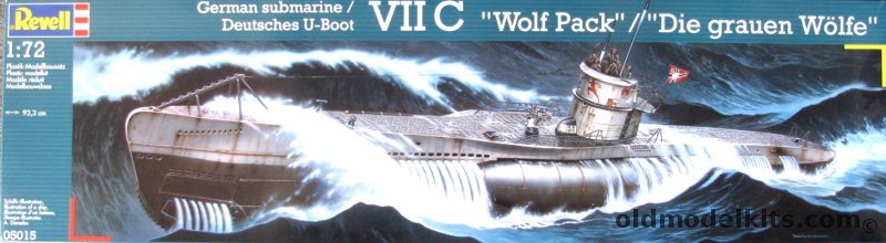 Revell 1/72 German Submarine U-boat VIIC Wolf Pack - U-69 / U-82 / U-203 / U-253 / U-552 Late or Early, 05015 plastic model kit